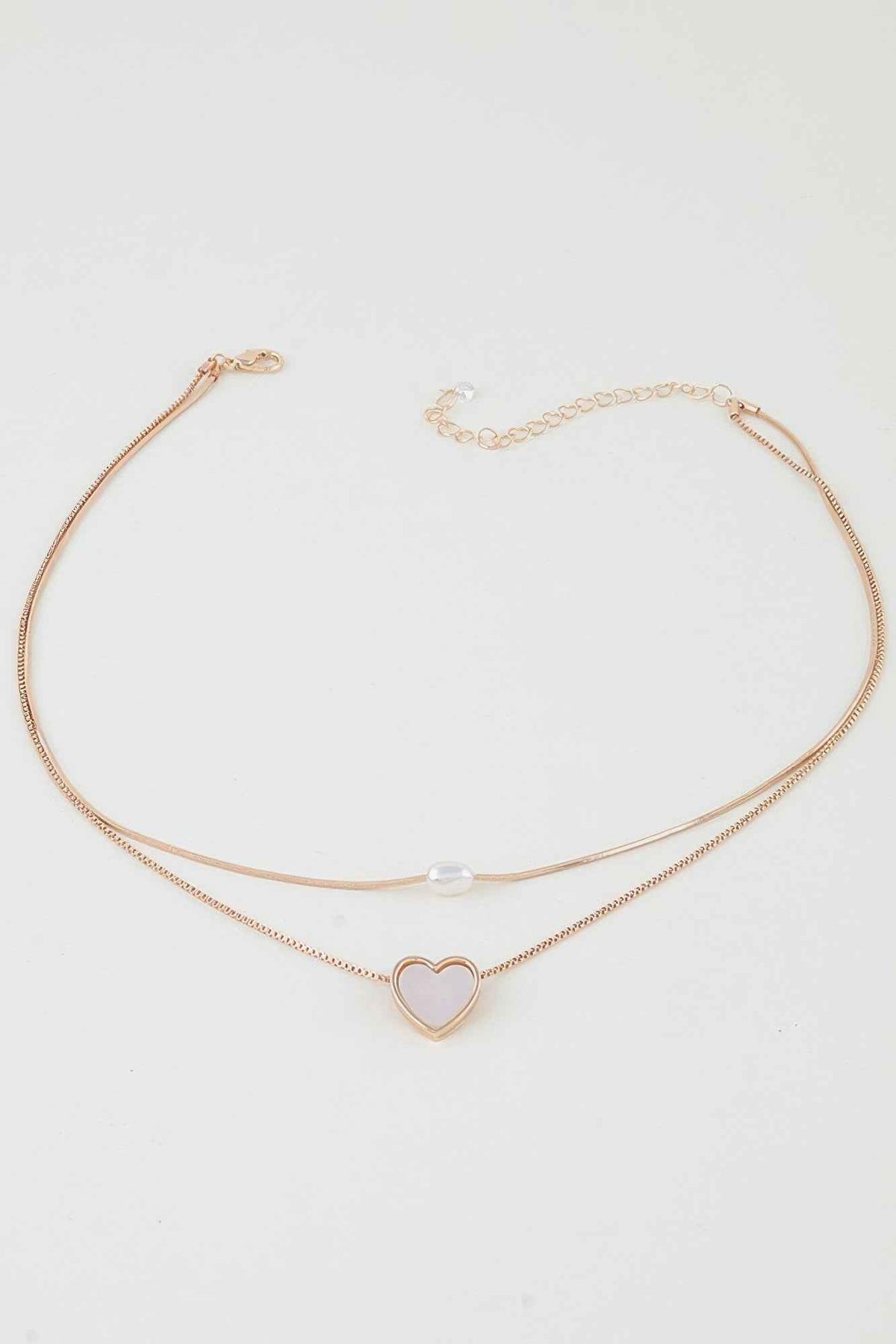Love You Double Chain Necklace