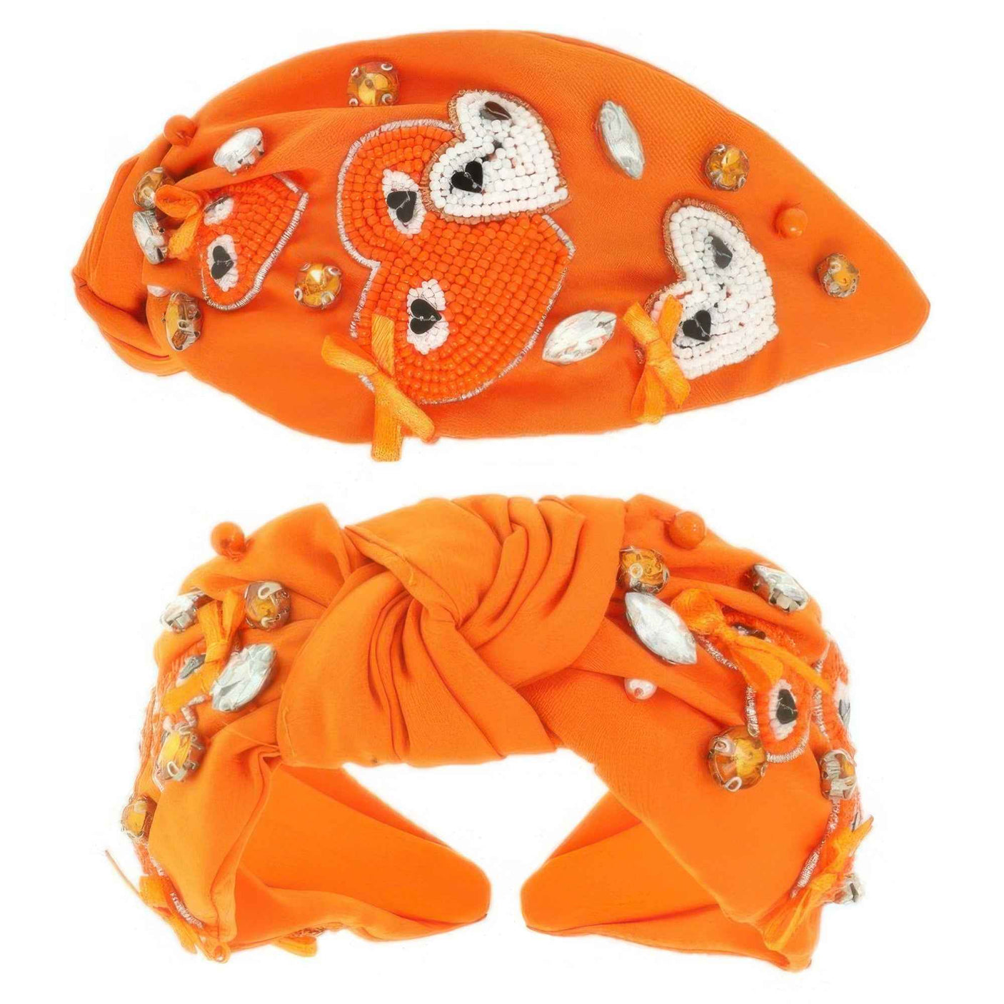 Game Day Heart Top Knotted Headband