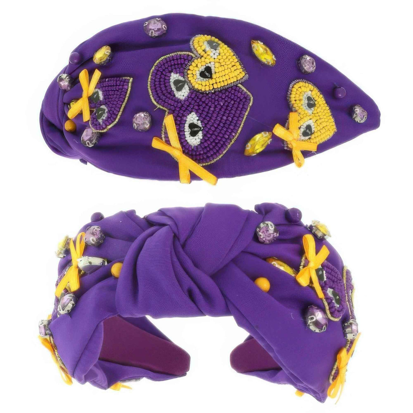 Game Day Heart Top Knotted Headband