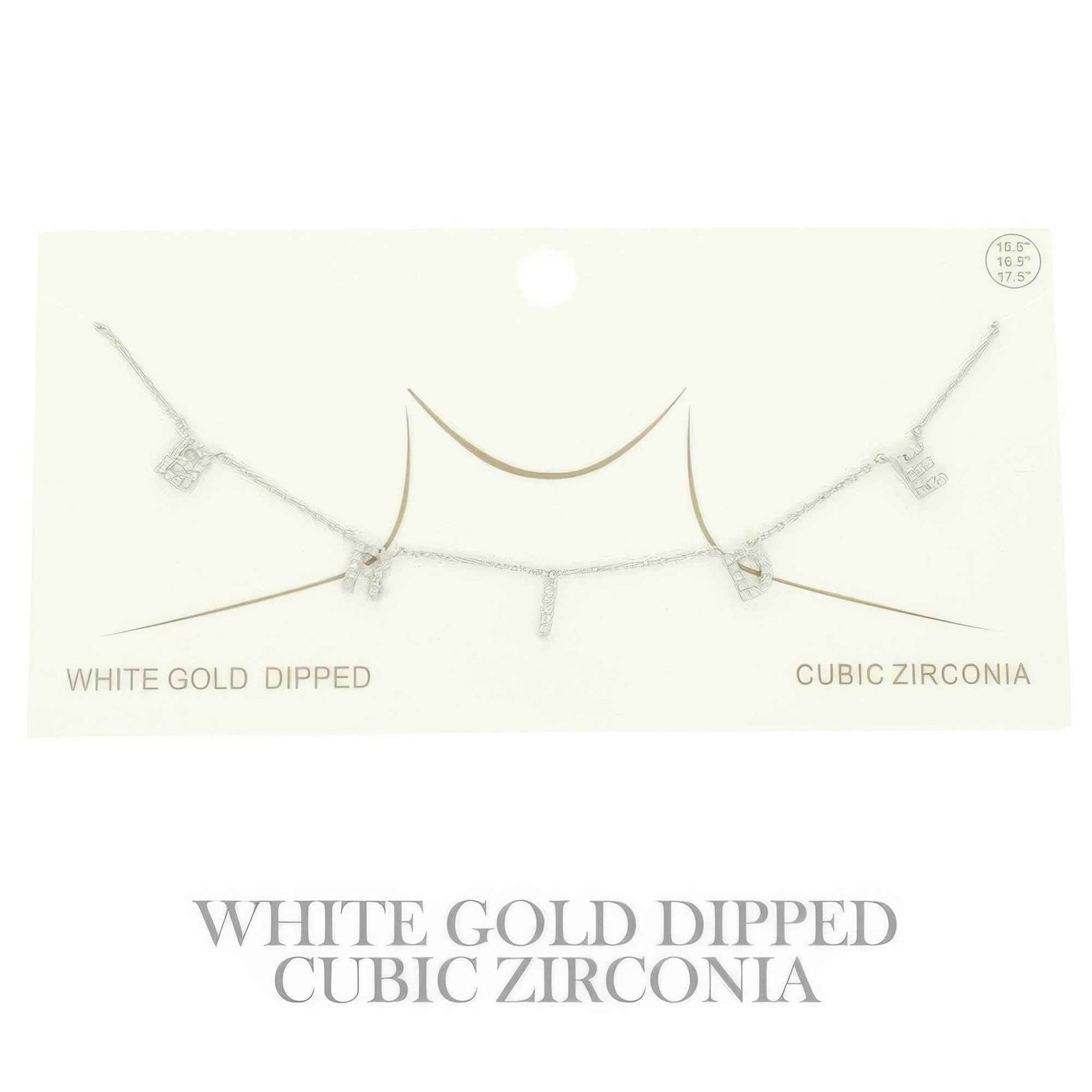 Cz Gold Plated Bride Pendant Necklace