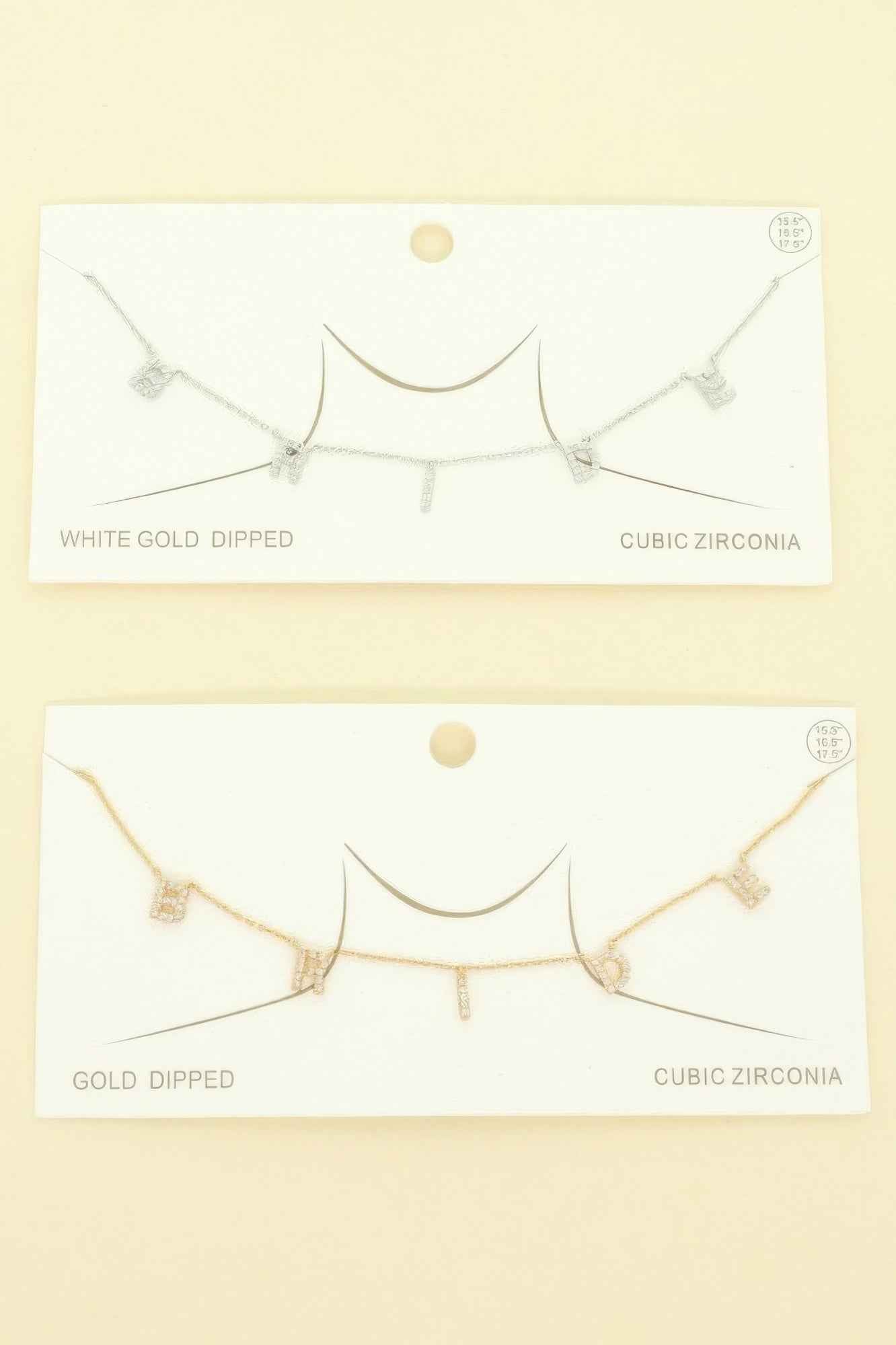 Cz Gold Plated Bride Pendant Necklace