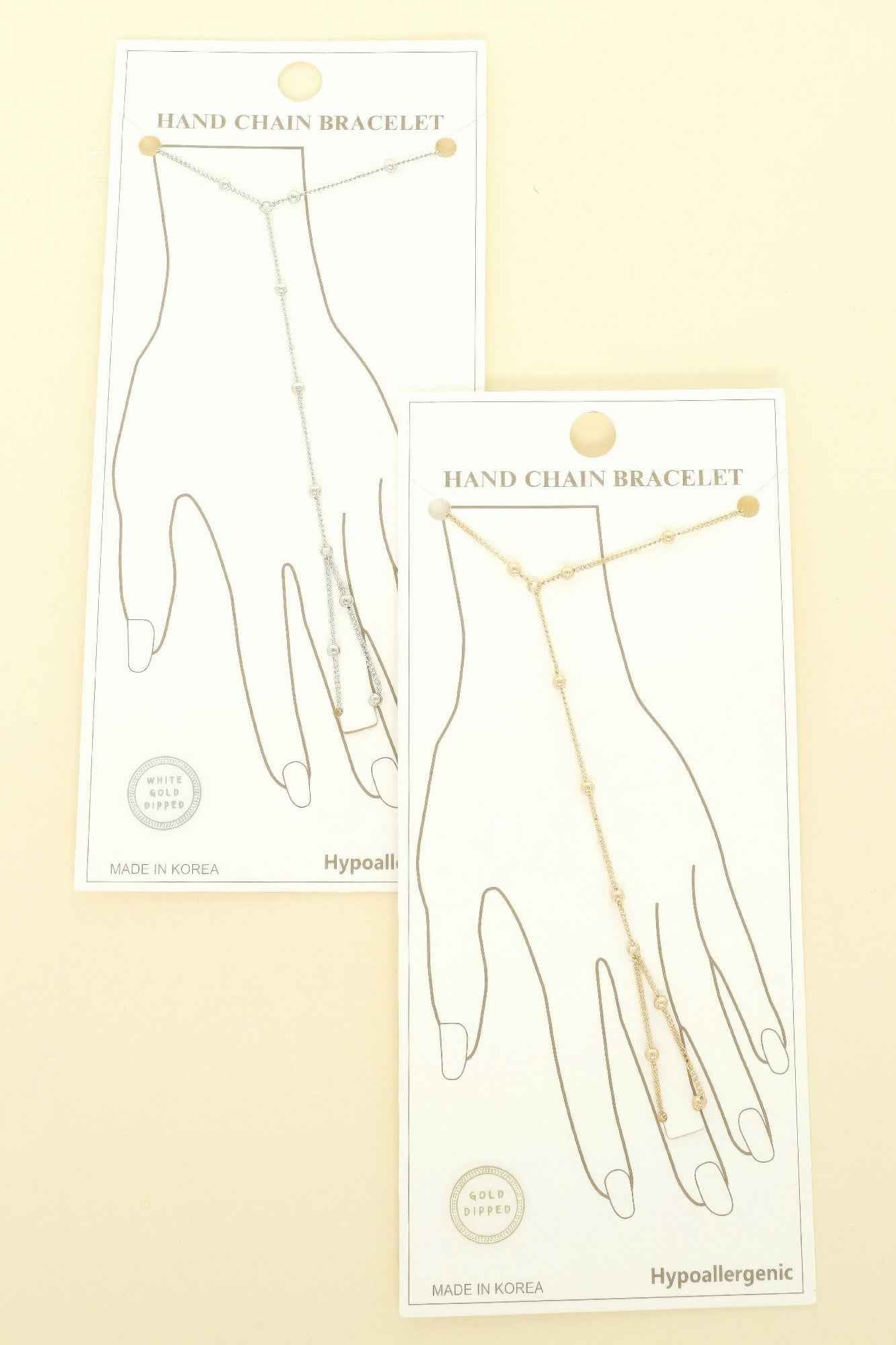 Gold-plated Rope-styled Hand Chain Bracelet