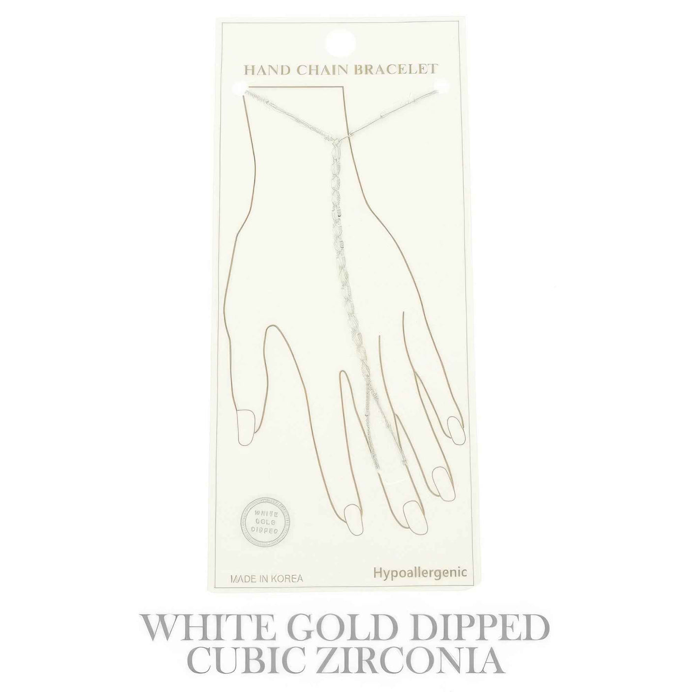 Gold-plated Twisted Hand Chain Bracelet