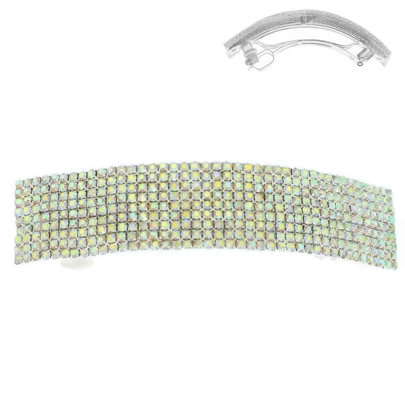 Rhinestone Embellished Hair Barrette Clip