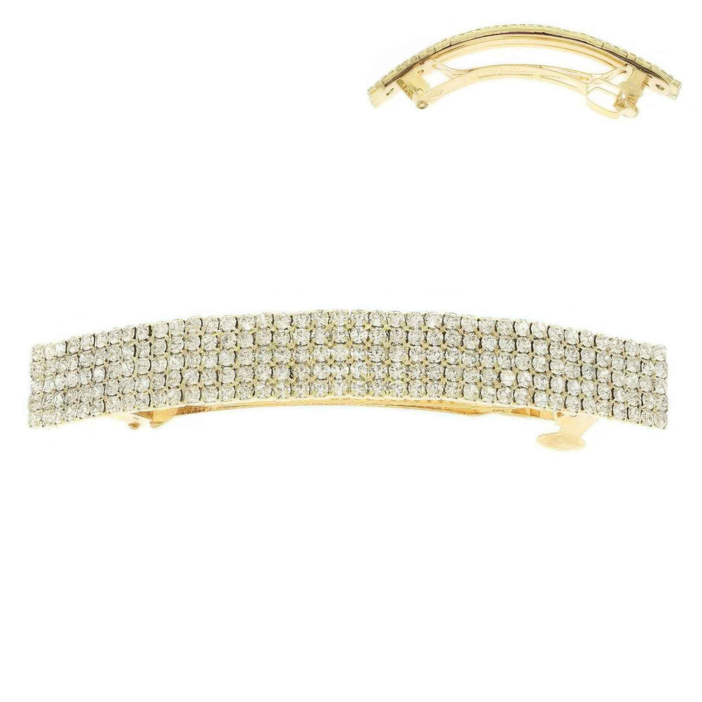 Rhinestone Embellished Hair Barrette Clip