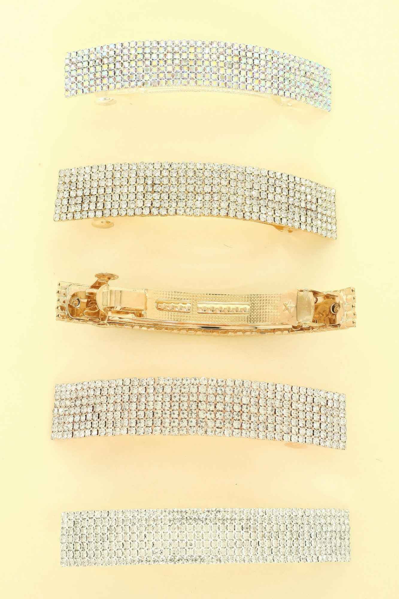 Rhinestone Embellished Hair Barrette Clip