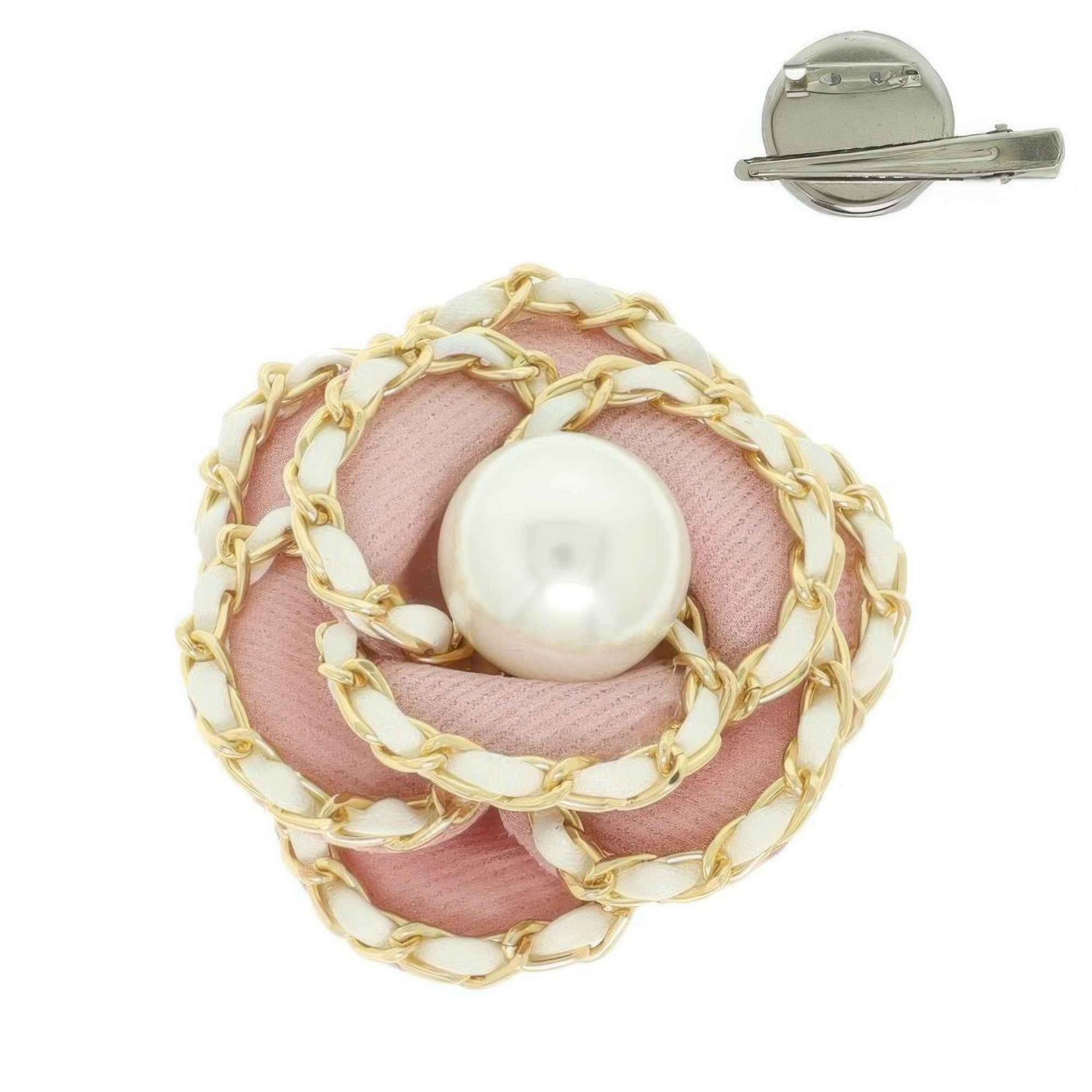 Fabric Rose Brooch Pin