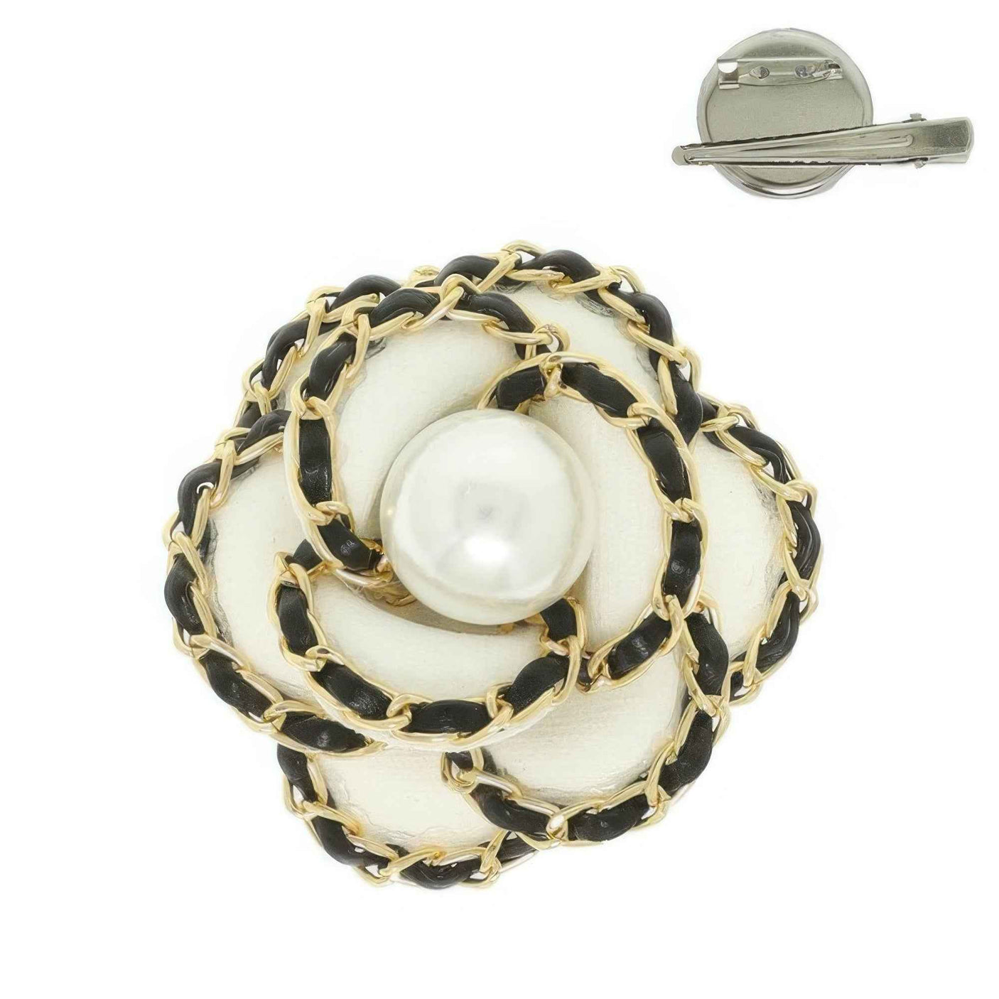 Fabric Rose Brooch Pin