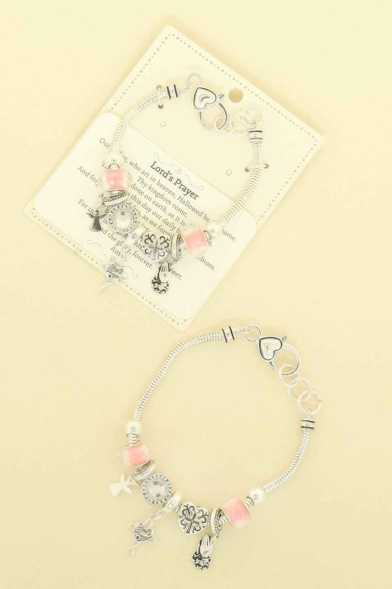 Inspirational Religious Theme Charm Bracelet