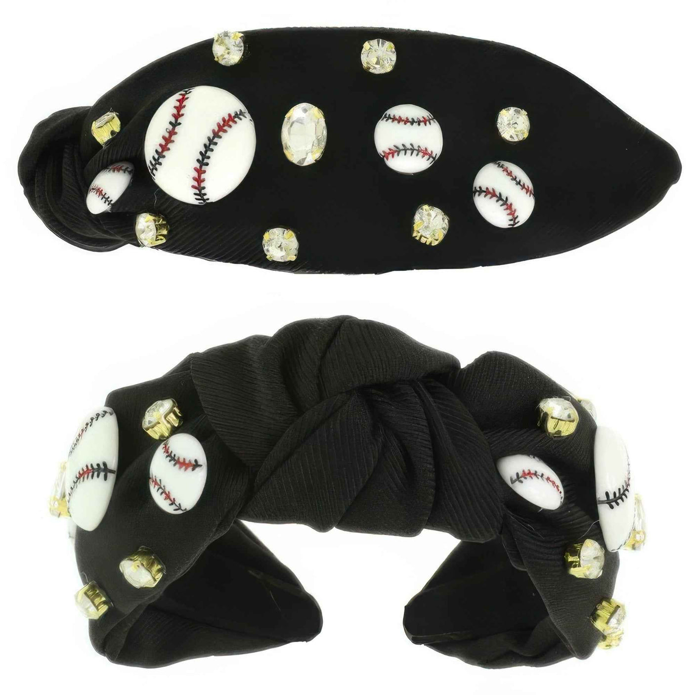 Game Day Baseball Theme Top Knotted Headband