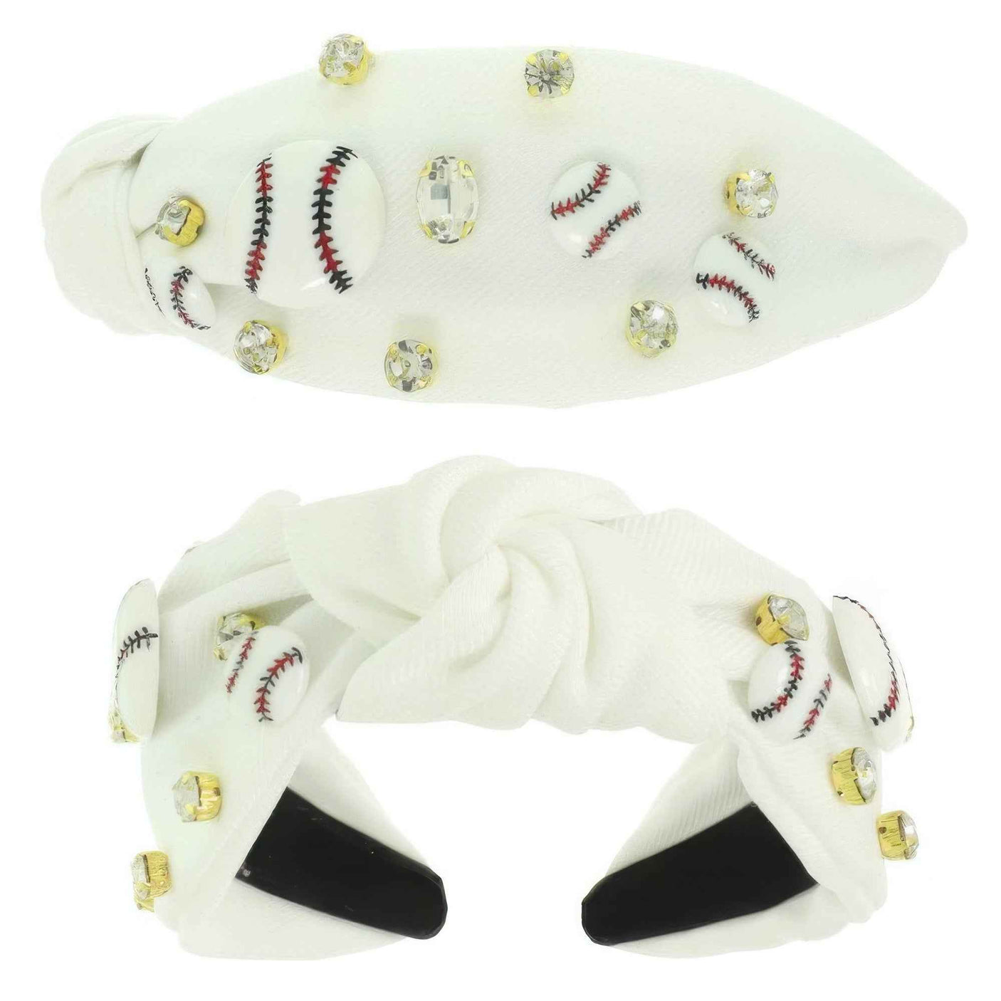 Game Day Baseball Theme Top Knotted Headband