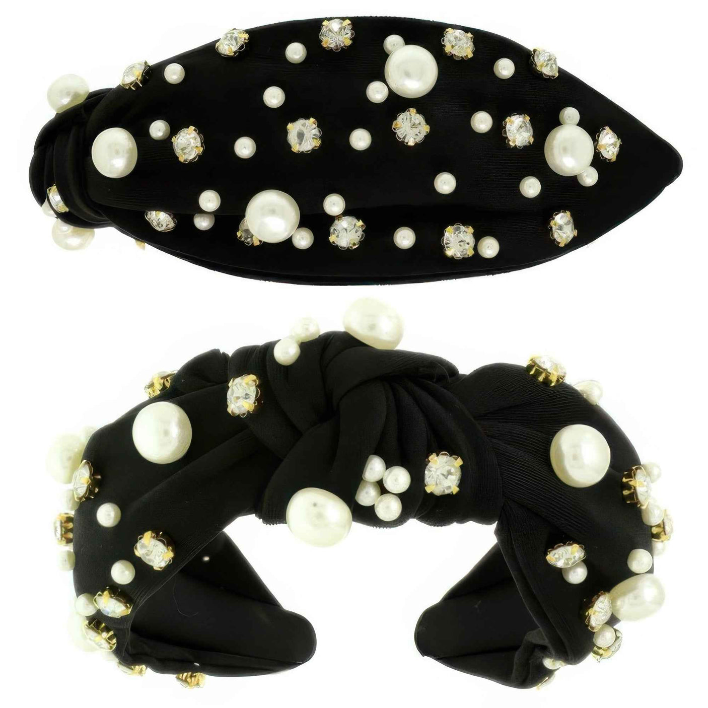 Faux Felt Corduroy Top Knotted Headband