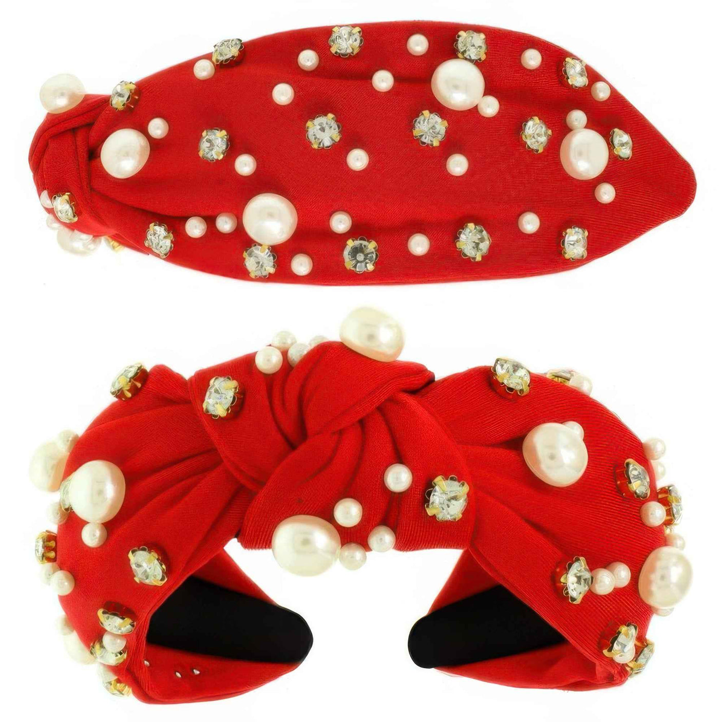 Faux Felt Corduroy Top Knotted Headband