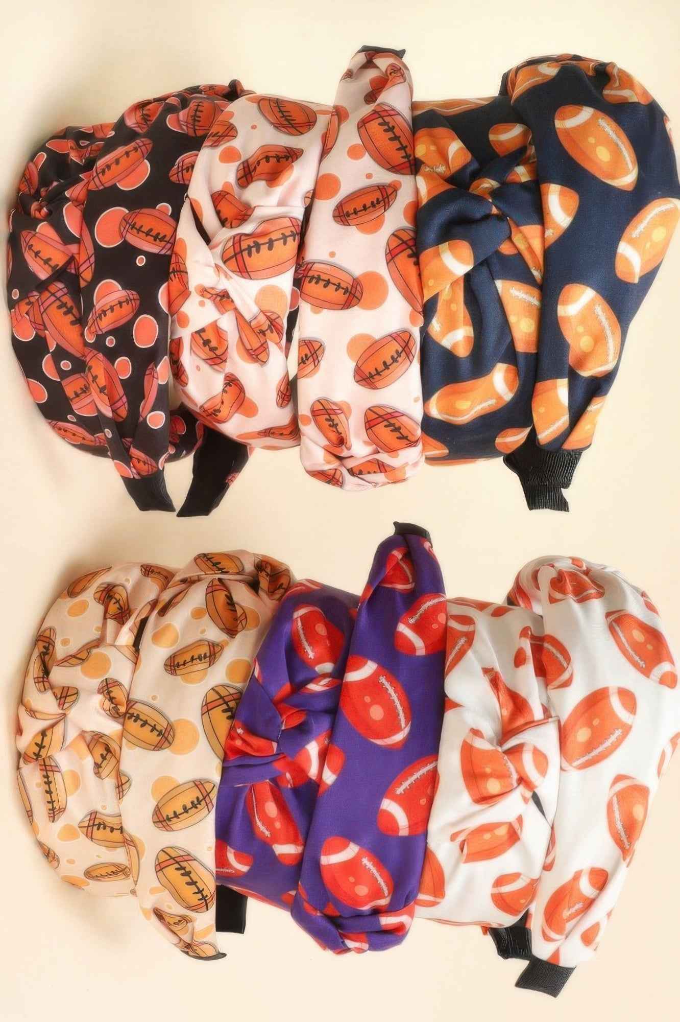 12pack Football Theme Top Knotted Headband