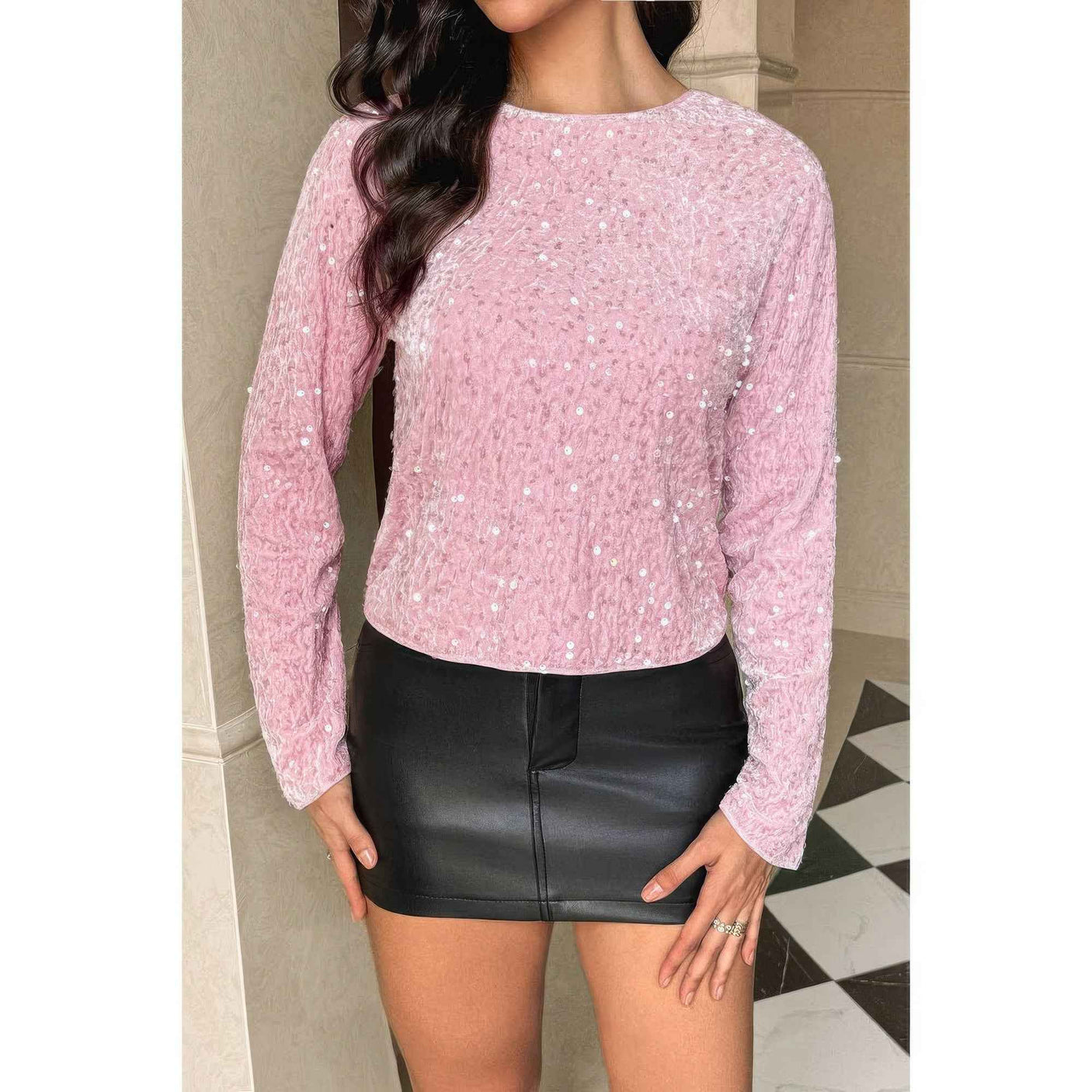 V Neck Sparkly Bolero Cropped Tie Front Jacket