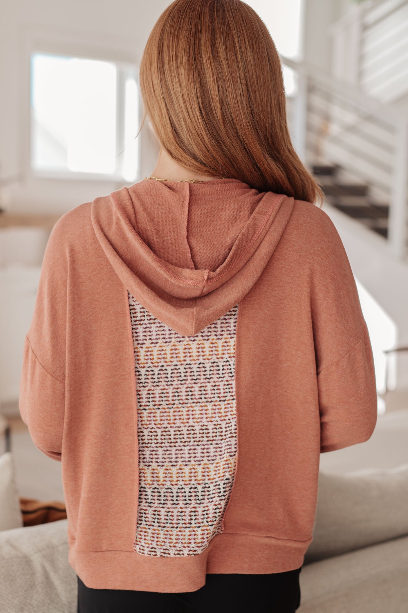 Sudadera con capucha con estampado mixto Wave Hello