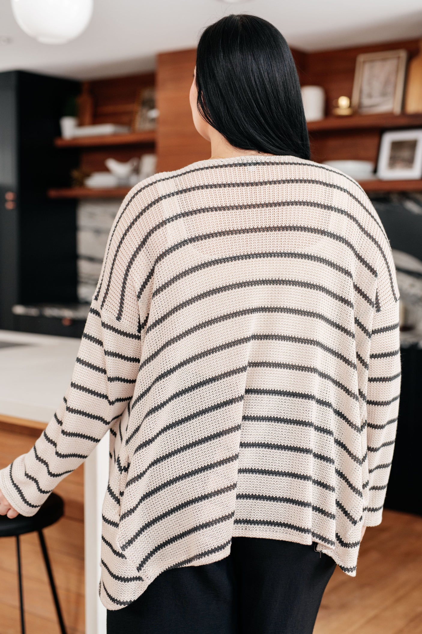 Weekend Adventure Striped Longline Cardigan - Liarian Unlimited Boutique