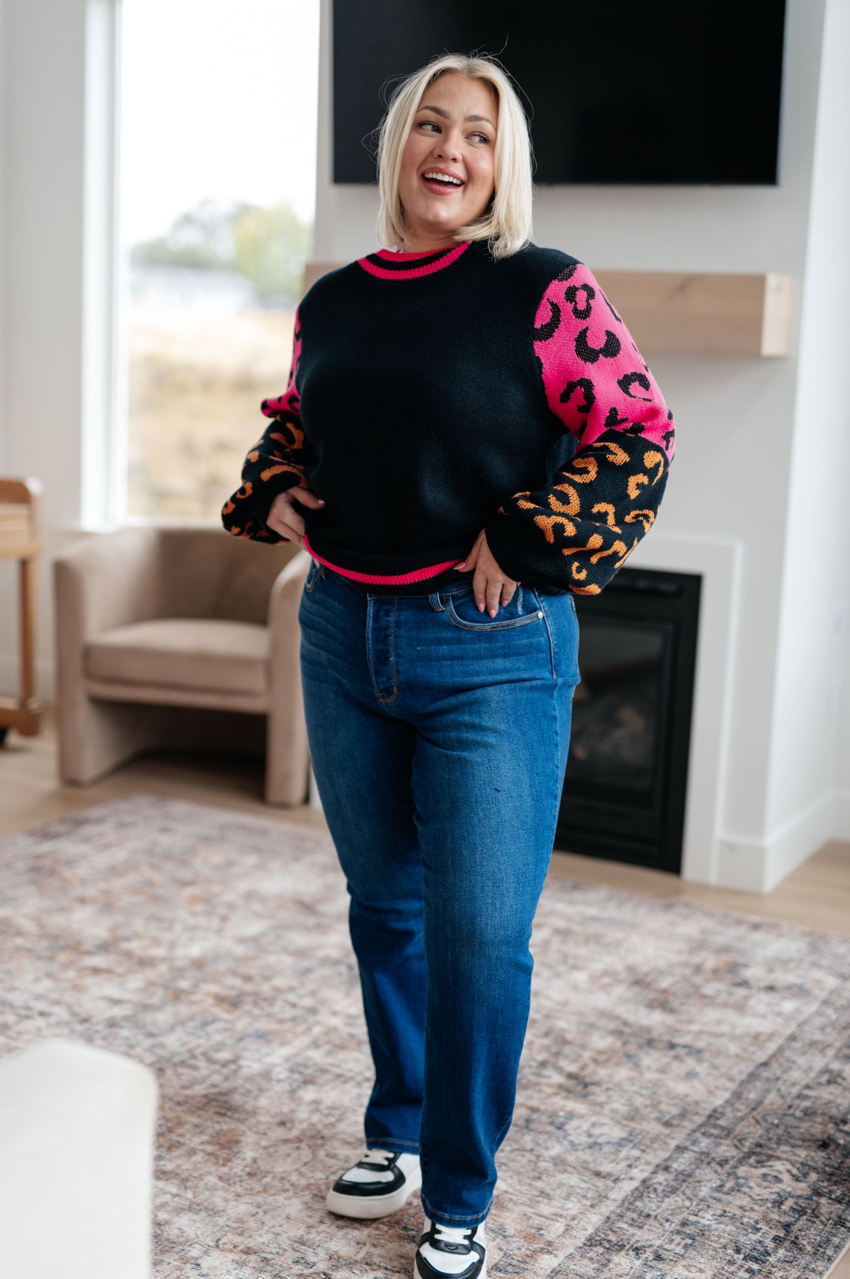 Suéter estampado animal Wild About You