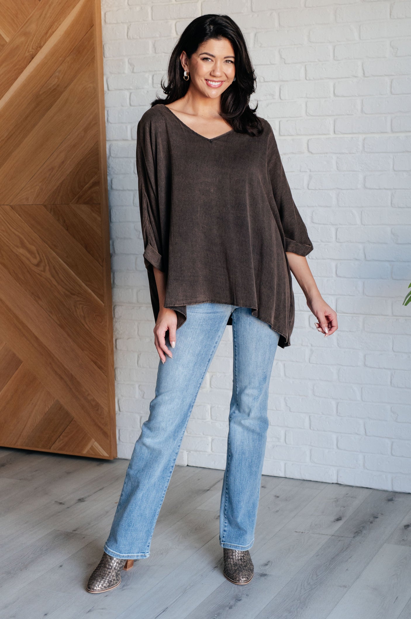Wishy Washy Mineral Washed Oversized Top - Liarian Unlimited Boutique