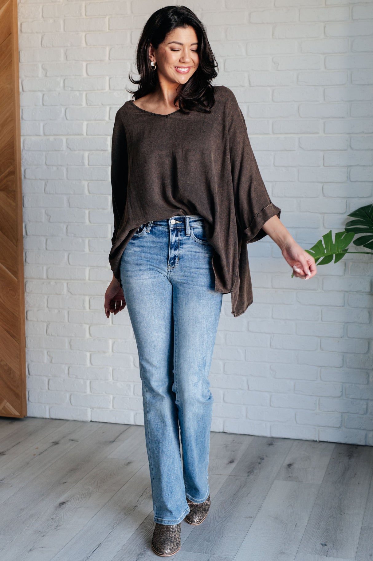 Wishy Washy Mineral Washed Oversized Top - Liarian Unlimited Boutique