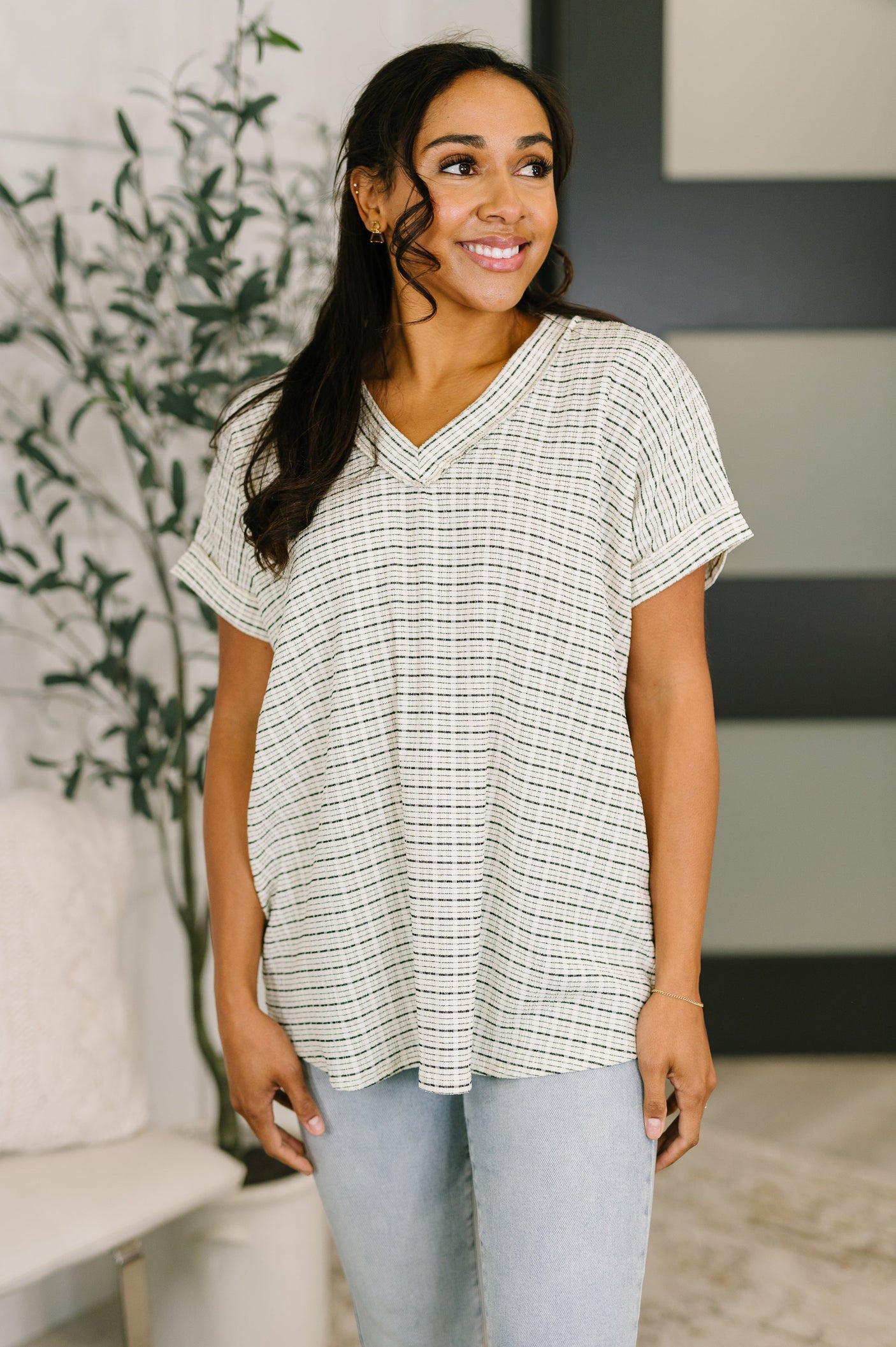 You Just Get It V-Neck Top