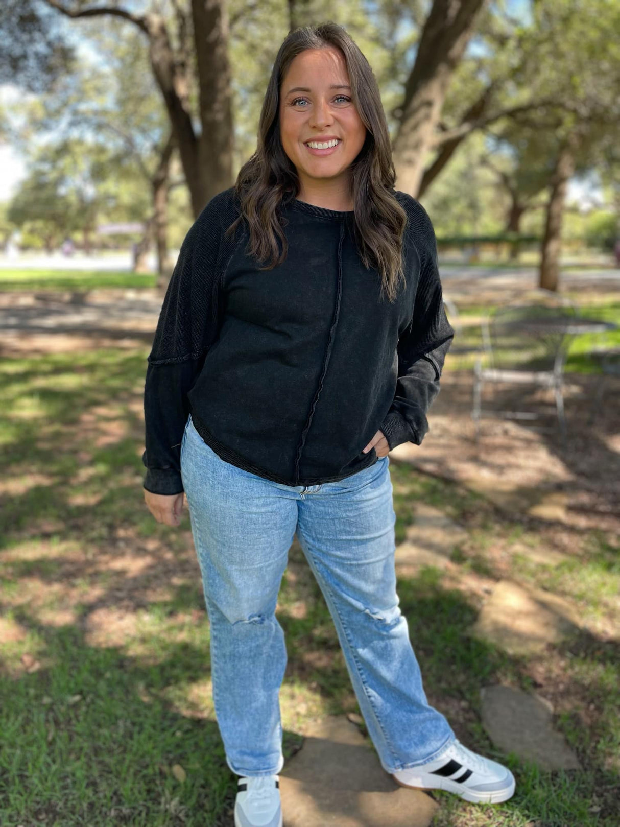 Best Selling Elliott Exposed Seam Sweatshirt in Five Colors - Liarian Unlimited Boutique