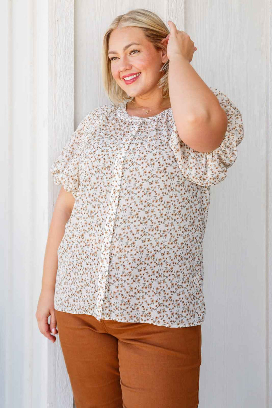 Fancy Me Floral Button Down - Liarian Unlimited Boutique