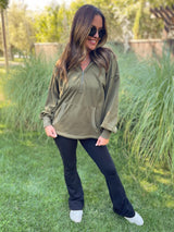 Sudadera con capucha y media cremallera Hendrick en nueve colores