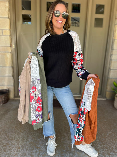 Blusa Aston Patchwork en cuatro colores