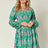 Double Take Full Size Printed Long Sleeve Dress