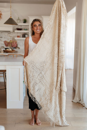 Graham Blanket Single Cuddle Size in Beige - Liarian Unlimited Boutique