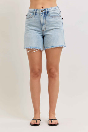 Evelyn Mid Rise Rigid Magic Dad Shorts