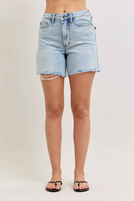 Evelyn Mid Rise Rigid Magic Dad Shorts