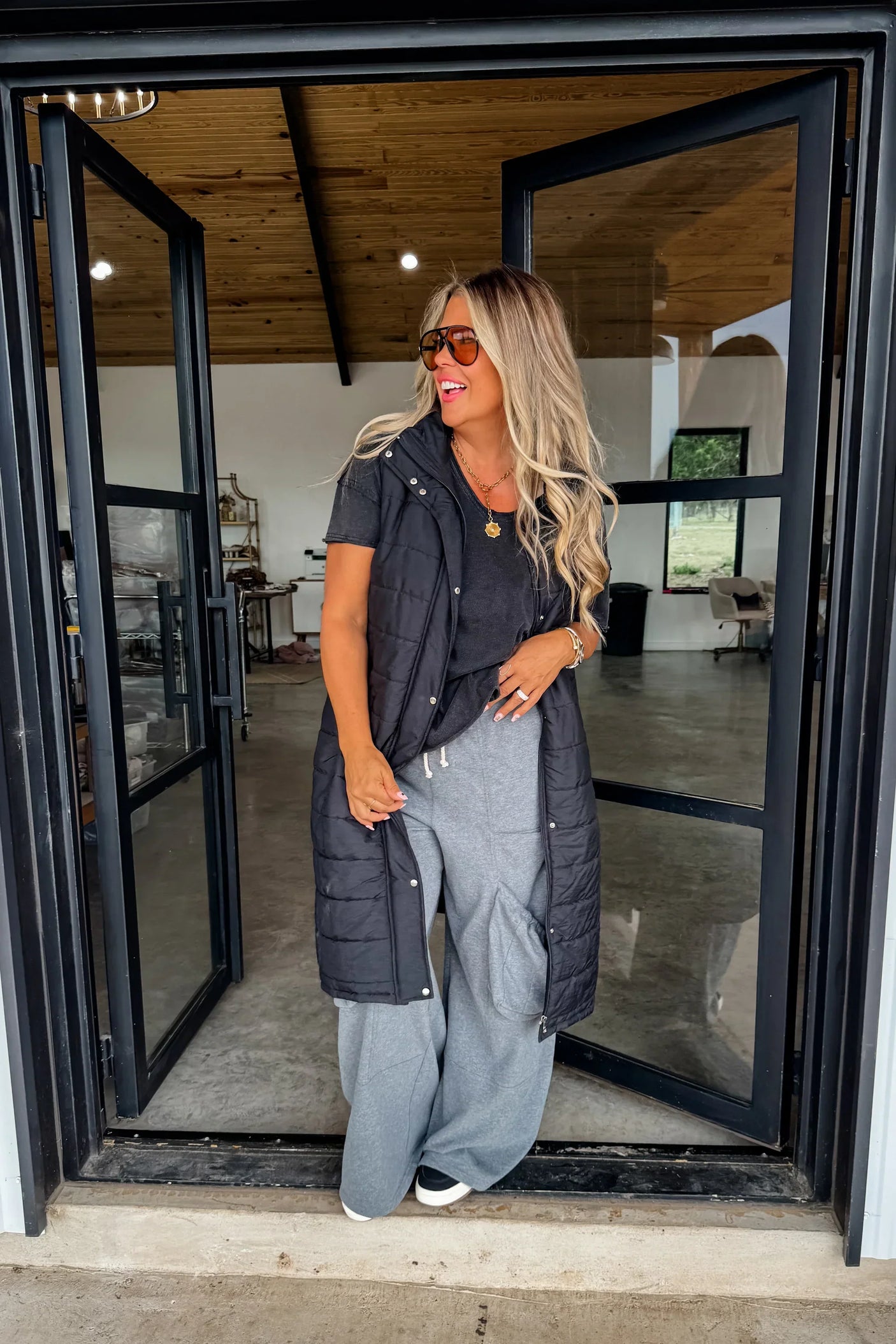 RESERVA: Chaleco acolchado largo Kendall