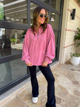 Sudadera con capucha y media cremallera Hendrick en nueve colores