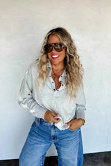 PREORDER: Longer Length Marley Snap Button Sweatshirt