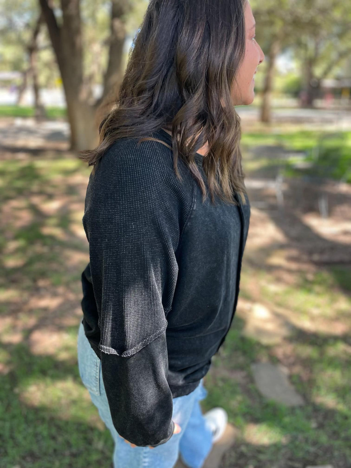 Best Selling Elliott Exposed Seam Sweatshirt in Five Colors - Liarian Unlimited Boutique