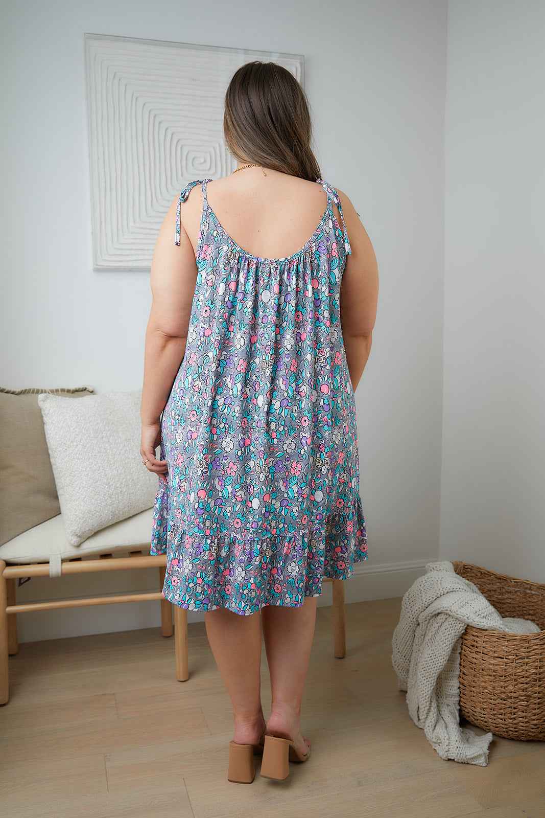 Floral Essence Tie Strap Dress - Liarian Unlimited Boutique