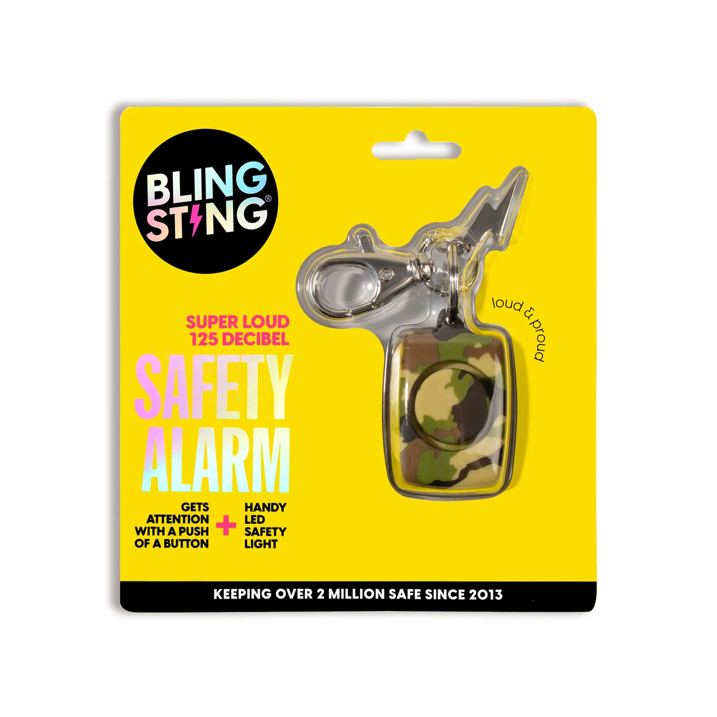 Mini alarma de seguridad en dos colores