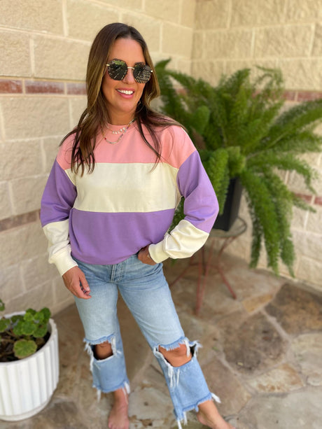 Suéter Finnley Colorblock en cuatro colores