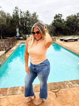 RESERVA: Camiseta de tirantes acanalada a rayas Summer Bianca