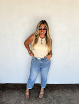 RESERVA: Camiseta de tirantes acanalada a rayas Summer Bianca