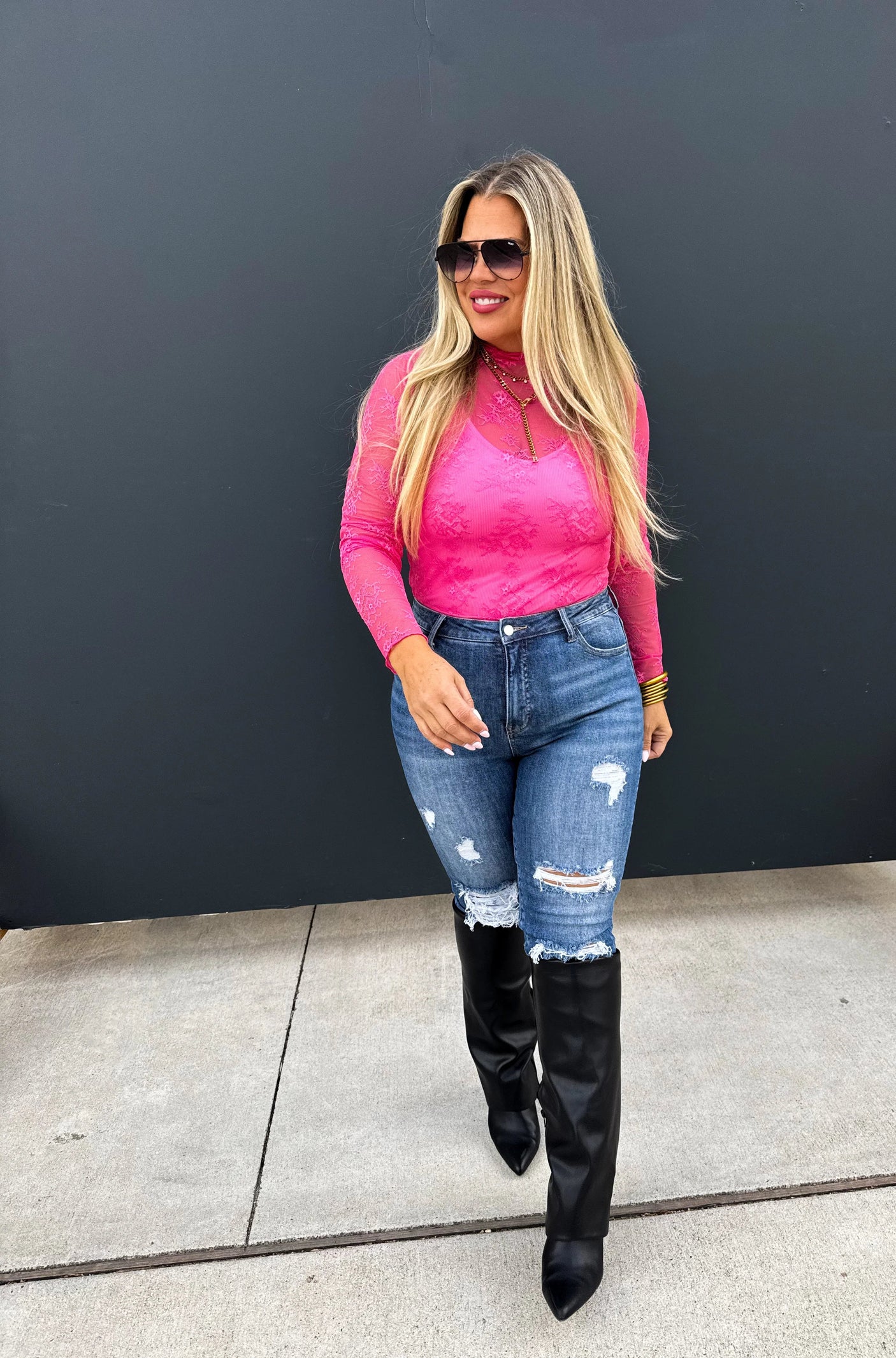 Valentine Roxy Lace Top in Five Colors - Liarian Unlimited Boutique