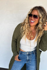 RESERVA: Cárdigan de punto con palomitas de maíz