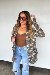 PREORDER: Camo & Cheetah Print Lola Cardigan