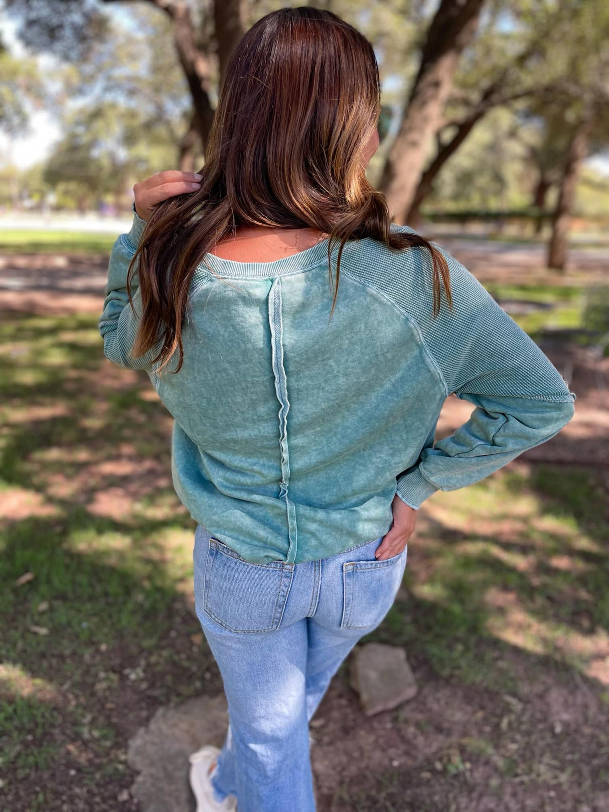 Best Selling Elliott Exposed Seam Sweatshirt in Five Colors - Liarian Unlimited Boutique