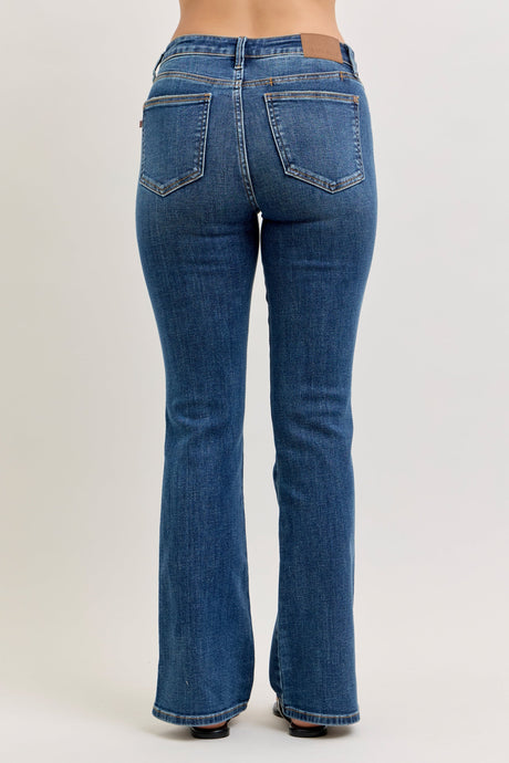 Casey Mid Rise Bootcut with Cell Phone Back Pocket & Slit