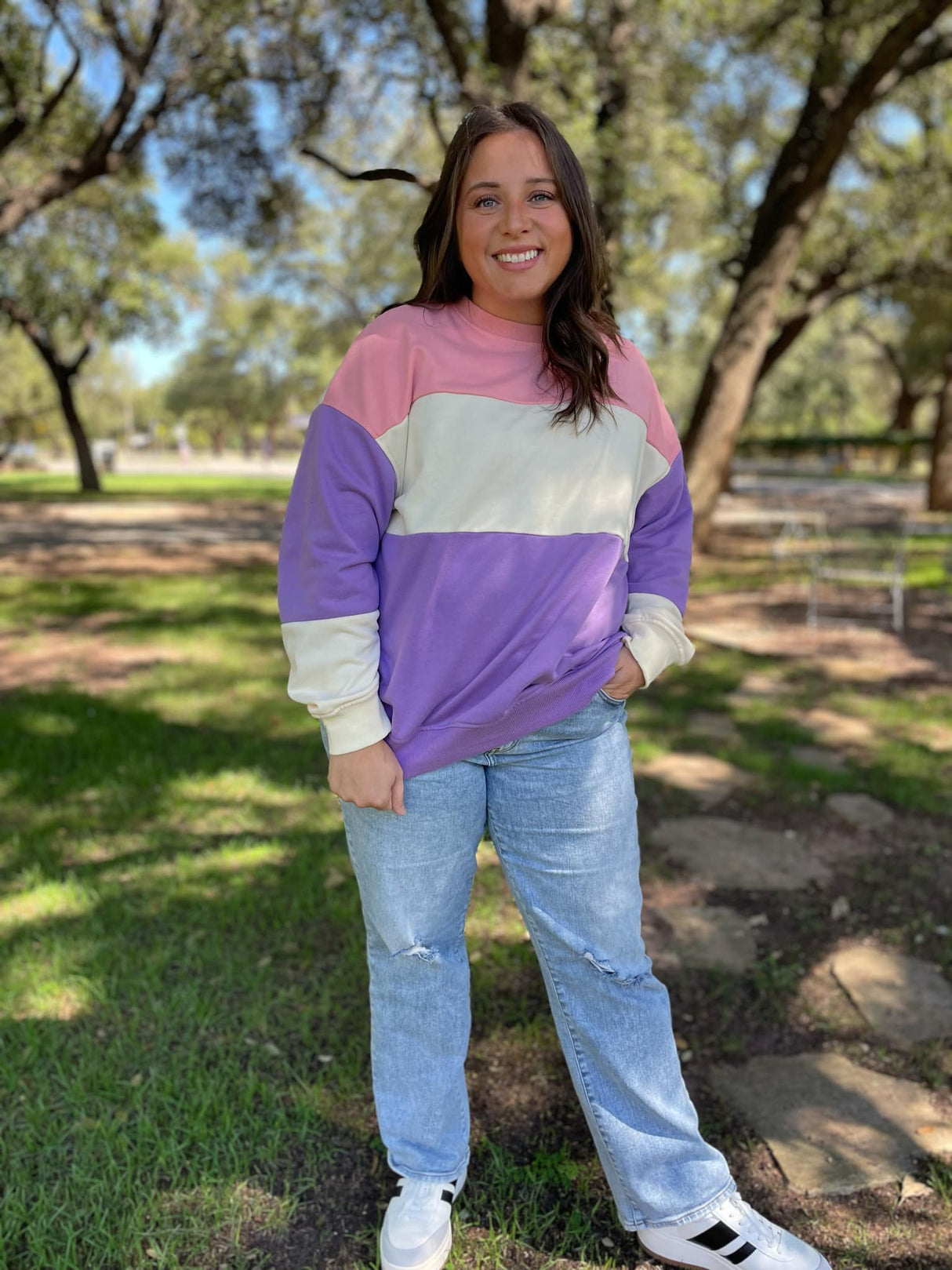 Suéter Finnley Colorblock en cuatro colores