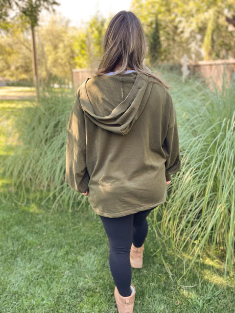 Sudadera con capucha y media cremallera Hendrick en nueve colores