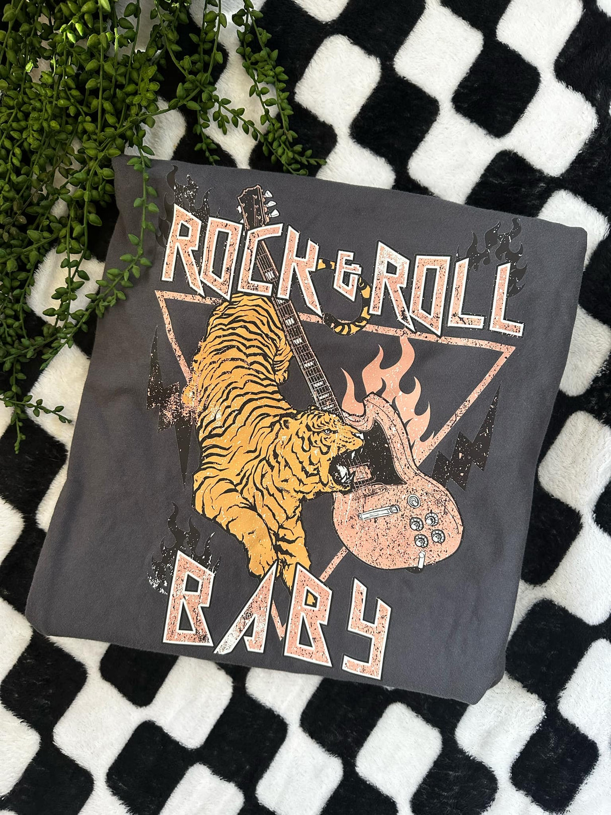 Camiseta gráfica de bebé Rock &amp; Roll